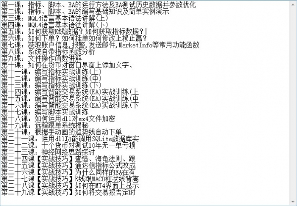 MT4视频教程