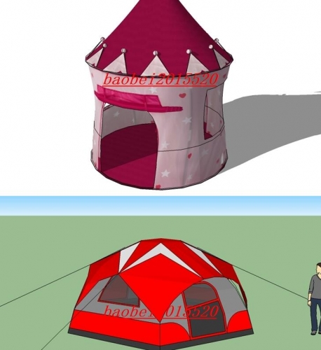 2017合集露营野炊帐篷SU模型库SketchUp草图大师帐篷精致模型素材