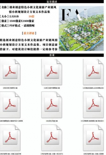 创业创意商业特色小镇文化旅游产业定位规划设计方案文本研究案例