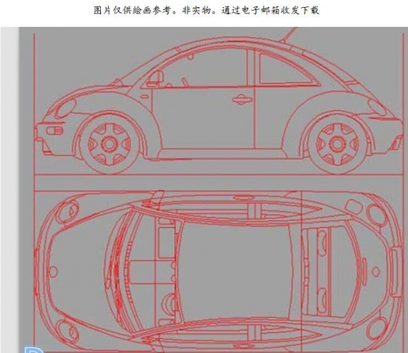 各类汽车解剖视图 机械交通工具游戏cg漫画插画参考素材