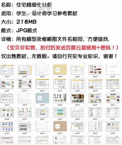 W5高端住宅标准化设计 小区精装参考文件 家居家具人体工程学分析