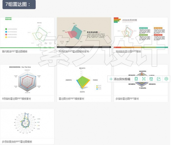 PPT模板素材柱状图折线图饼状图表格雷达图地图资料