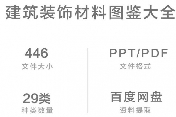 建筑装饰材料建筑工程地产装修材料 施工工艺 工装设计资料素材库