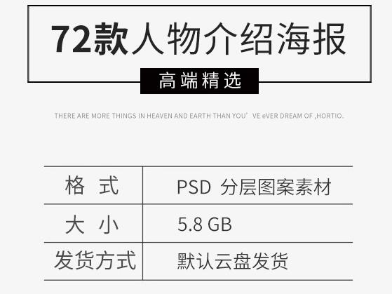 人物专家介绍海报psd讲师医生公司主播人物简介设计PS模板