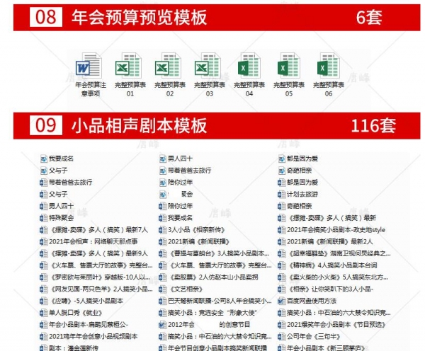 2021年会小品开场活动策划方案节目PPT开场相声小品台词游戏预算