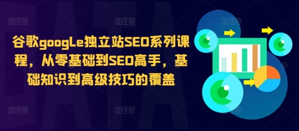 谷歌璋锋瓕独立站SEO系列课程，从零基础到SEO高手，基础知识到高级技巧的覆盖